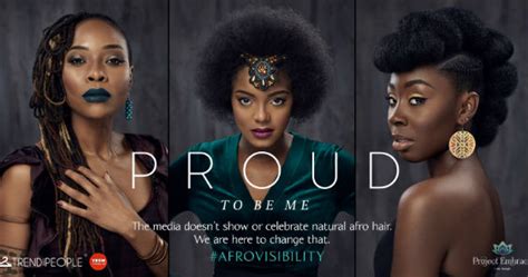 Campaign Spotlight Project Embrace Puts Afro Hair On Display In New Afrovisibility Billboard