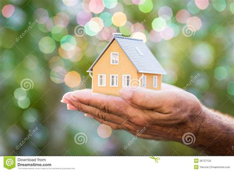 Ecology House In Hands Stock Image Image Of Green Design 36737125