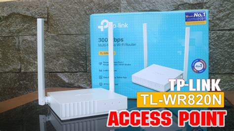 Cara Setting Access Point Tp Link Tl Wr820n V2 Youtube