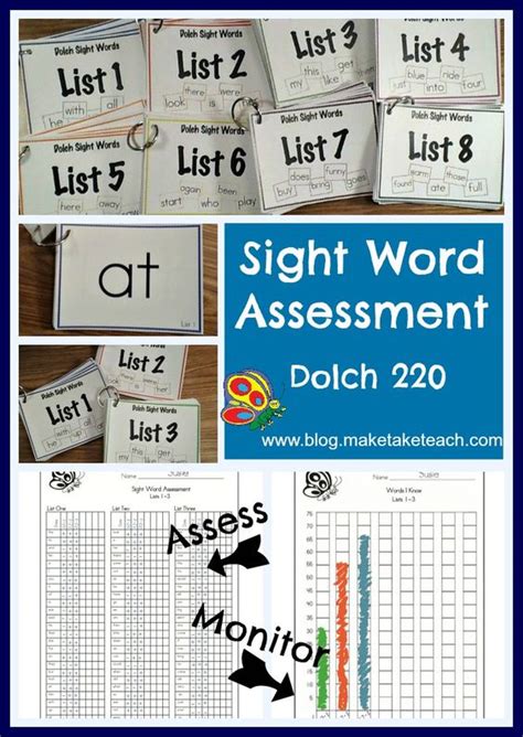 Free Dolch Sight Word Assessment Complete With Assessment Materials Hot Sex Picture
