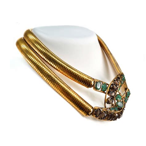 Emerald Gold Chain Choker — Iradj Moini