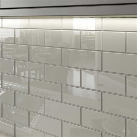 Light Gray 3x6 Glass Subway Tiles Overstock 10518286