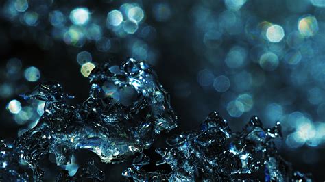 Hd Hintergrundbilder Wasser Spritzer Tropfen Glitter Bokeh Desktop