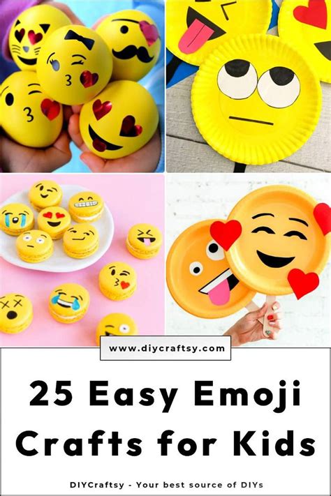 25 Fun Emoji Crafts To Diy For Kids And Adults Diy Crafts