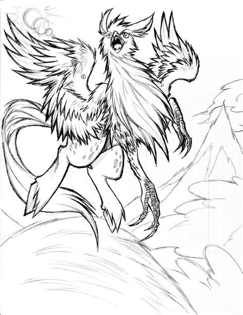 Hippogriff Sketch By Winddragon24 On Deviantart