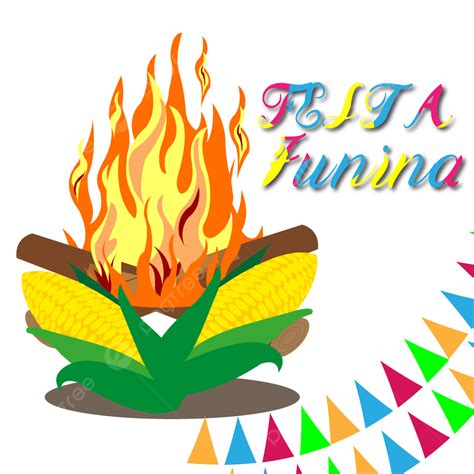 Festa Junina Fogueira E Milho PNG Fogueira Milho Festa Junina Imagem PNG E Vetor Para