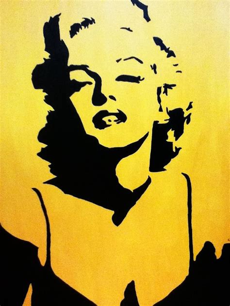 Marilyn Monroe Stencil Pop Art Marilyn Marilyn Monroe Pop Art