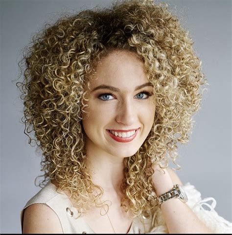 Tight Curly Hair Layered Curly Hair Blonde Afro Blonde Curly Hair