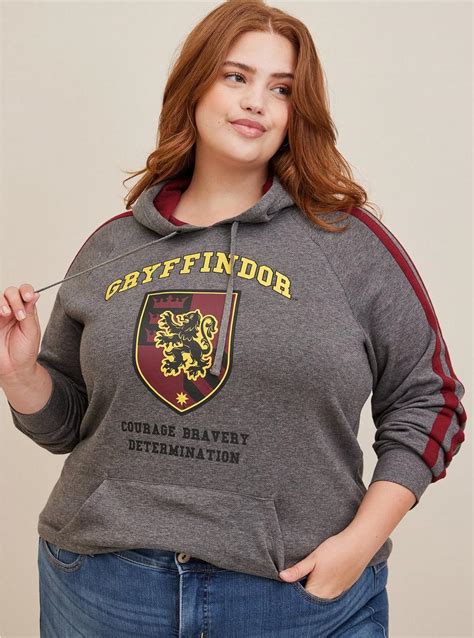 Plus Size Harry Potter Gryffindor Varsity Cozy Fleece Hoodie Torrid