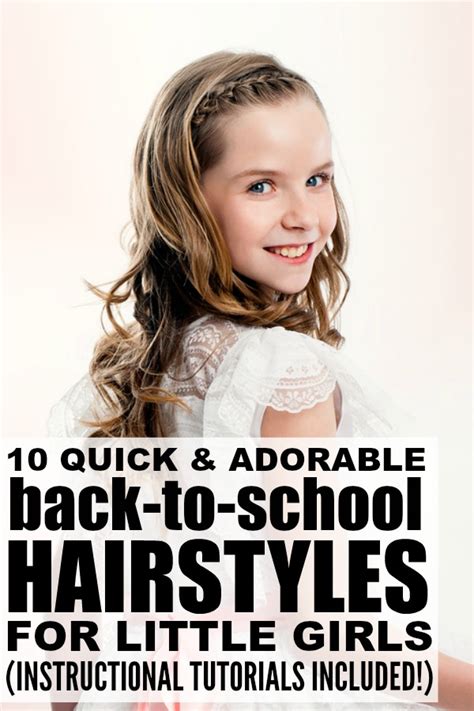 Back To School Long Hairstyles For Little Girls