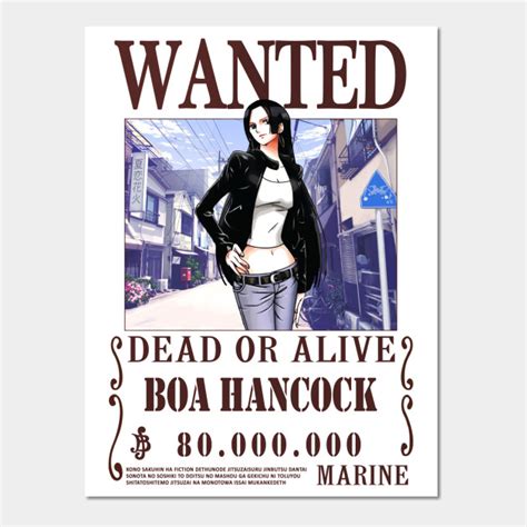 Boa Hancock One Piece Wanted By Teedream One Piece Boa One Piece