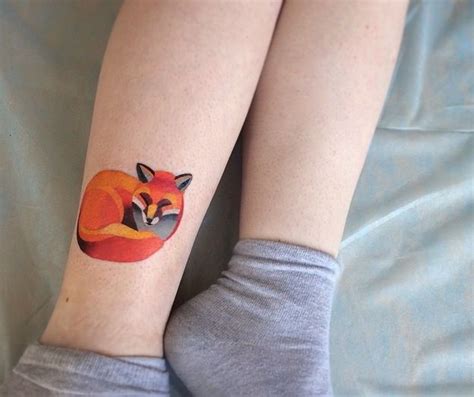 Tattoo Of Sasha Unisex Fox Dragon Tattoo Behind Ear Small Dragon