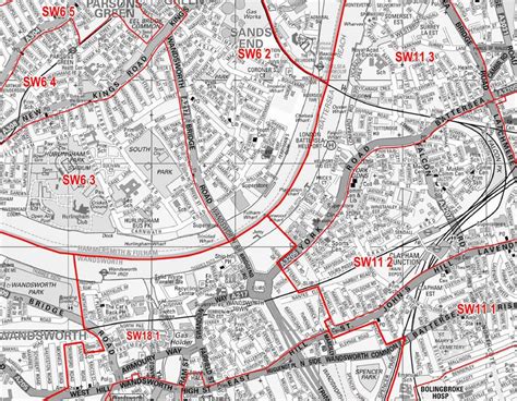 Central London Postcode Wall Map Sector Map 37