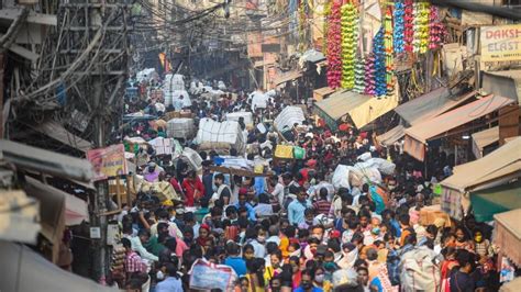 Social Distancing Goes For A Toss At Delhis Markets In Festive Season