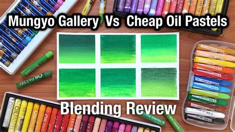 Mungyo Oil Pastels Vs Cheap Oil Pastels Oil Pastel Blending Review