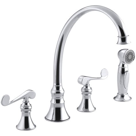 Kohler kitchen faucets parts emmolo within awesome kohler a112 18.1 kitchen faucet parts you should have. Kohler Revival Kitchen Faucet Brushed Nickel