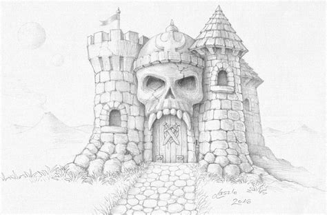 Pin By Michael Quillen On Castle Grayskull Castle Drawing Hogwarts