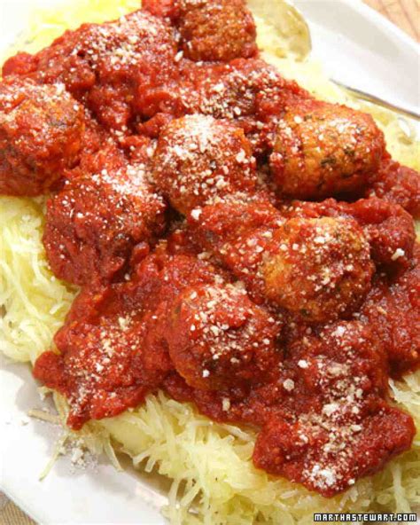 Spaghetti Squash With Turkey Meatballs Recipe And Video