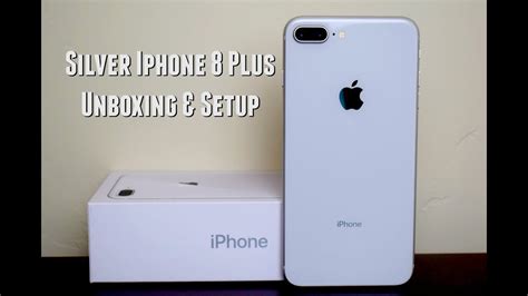 Silver Iphone 8 Plus Unboxing And Setup Youtube