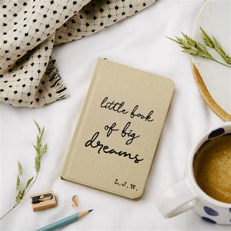 Little Book Of Big Dreams Pocket Notebook Personalised By Tillyanna