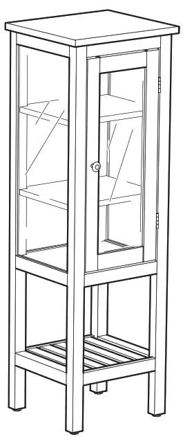 Ikea Hemnes High Cabinet With Glass Door Instructions