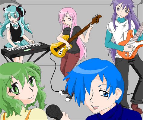 Vocaloids With Instruments By Pinkkittypower On Deviantart