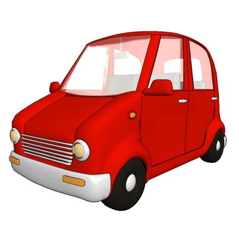 Cartoon Car Character Vector Art Graphics