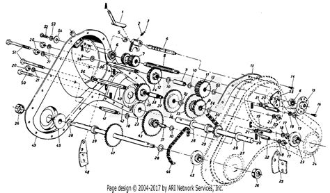 Mtd 216 430 190 Rb 580 1986 Parts Diagram For Tine Chain Case Assembly