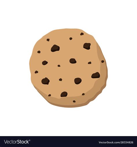 Chocolate Chip Cookie Clip Art Royalty Free Vector Image