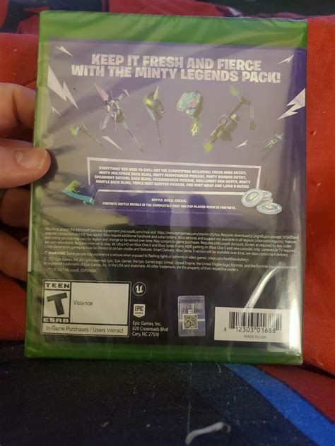New Epic Games Fortnite Minty Legends Pack Xbox Series Xsxbox One