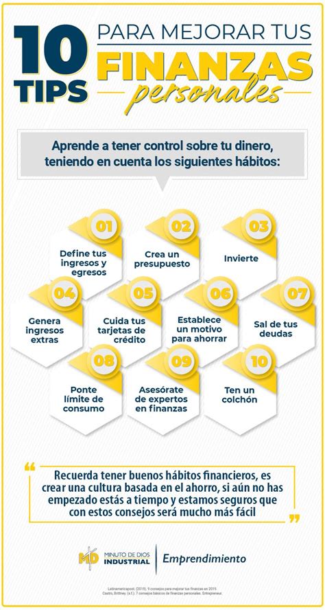 10 Tips Para Mejorar Tus Finanzas Personales Consejos De Finanzas