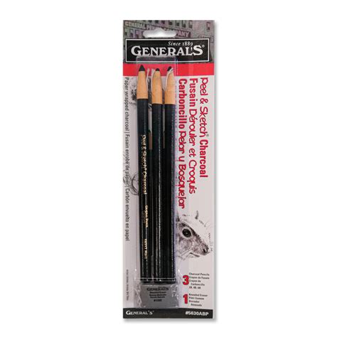 Generals Peel And Sketch Charcoal Pencil Set The Deckle Edge