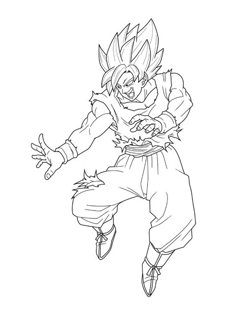 Print anime coloring pages for free and color our anime coloring ️! Dragon Ball Z Coloring Pages - Free Printable Coloring Pages for Kids