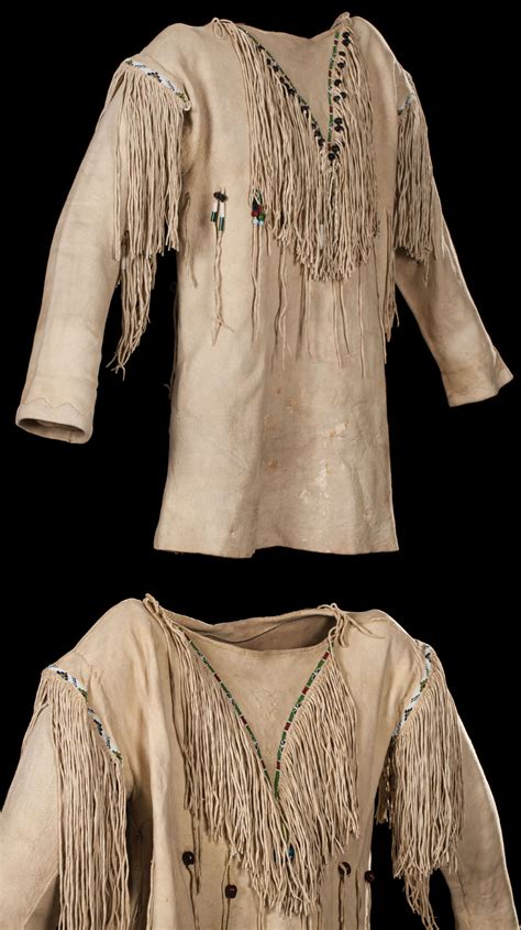 Comanche Boys Shirt Rare Comanche Boys Shirt On Native Tanned Hide