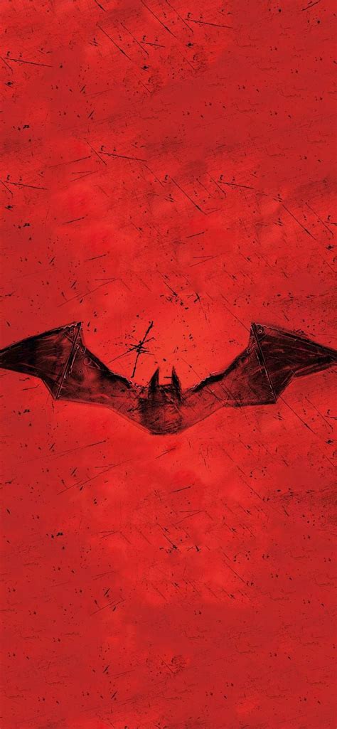A Painting Of A Bat Flying In The Sky With Red Paint On Its Walls
