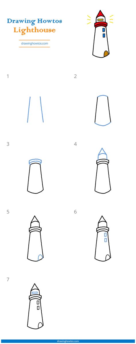 Https://tommynaija.com/draw/how To Draw A Lighthouse Step By Step