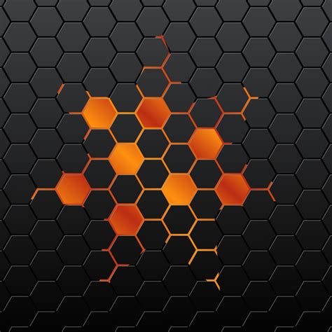 Black Hexagon Background Vector Free Download