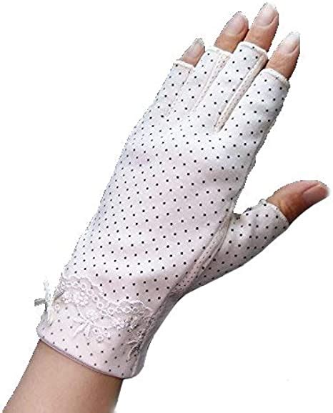 Women Sun Uv Protection Driving Gloves Summer Short Breathable Thin