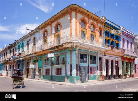 Colorful Buildings In Havana Cuba Stock Photo Alamy