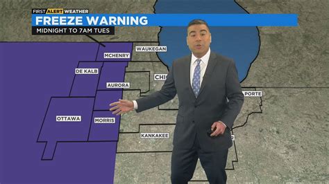Chicago First Alert Weather Freeze Warnings For Some Overnight Youtube