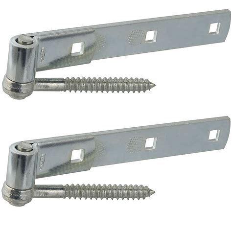 National Hardware N130 054 Screw Hook And Strap Hinges 8 Inch Zinc Plated