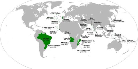 Map Of All Territories Of The Portuguese Empire Vivid Maps