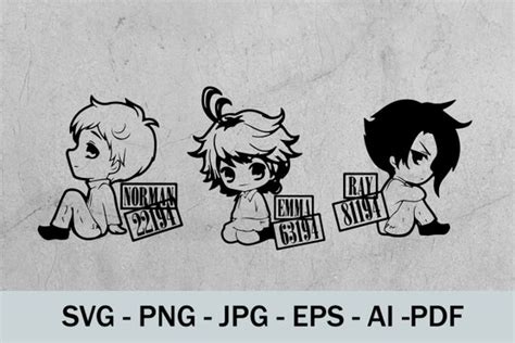 Promised Neverland The Promised Anime Svg Clipart Instance Etsy India
