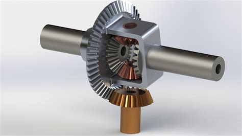 Differential Gear 3d Cad Model Library Grabcad