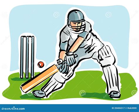 Cricket Illustration De Vecteur Illustration Du Lancement 20406517