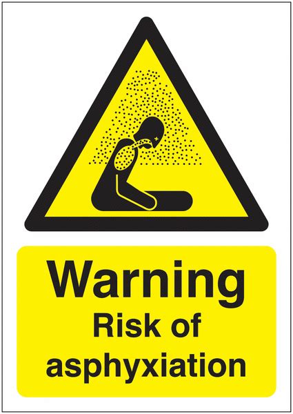Warning Risk Of Asphyxiation Sign Safetyshop