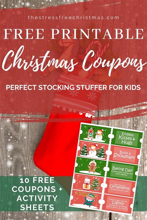 Free Printable Christmas Coupons For Kids The Stress Free Christmas