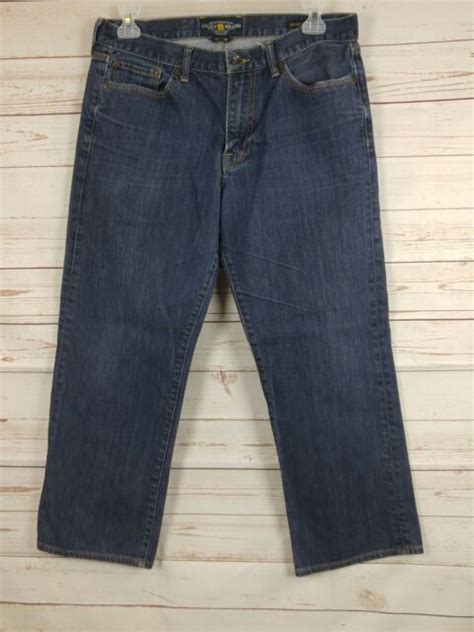 Lucky Brand 361 Vintage Straight Dark Wash Mens Jeans 34x28 Ebay