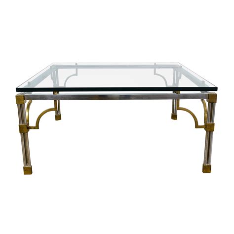 Brass and glass coffee £4,800 table by victoria stainow. 90% OFF - Vintage Brass and Glass Coffee Table / Tables