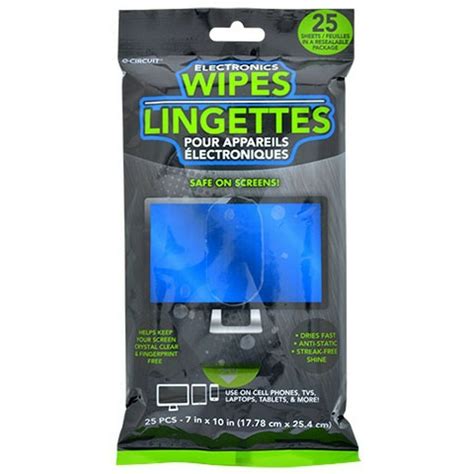 Lingettes Electronic Wipes 25 Count 2 Pack